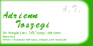 adrienn toszegi business card